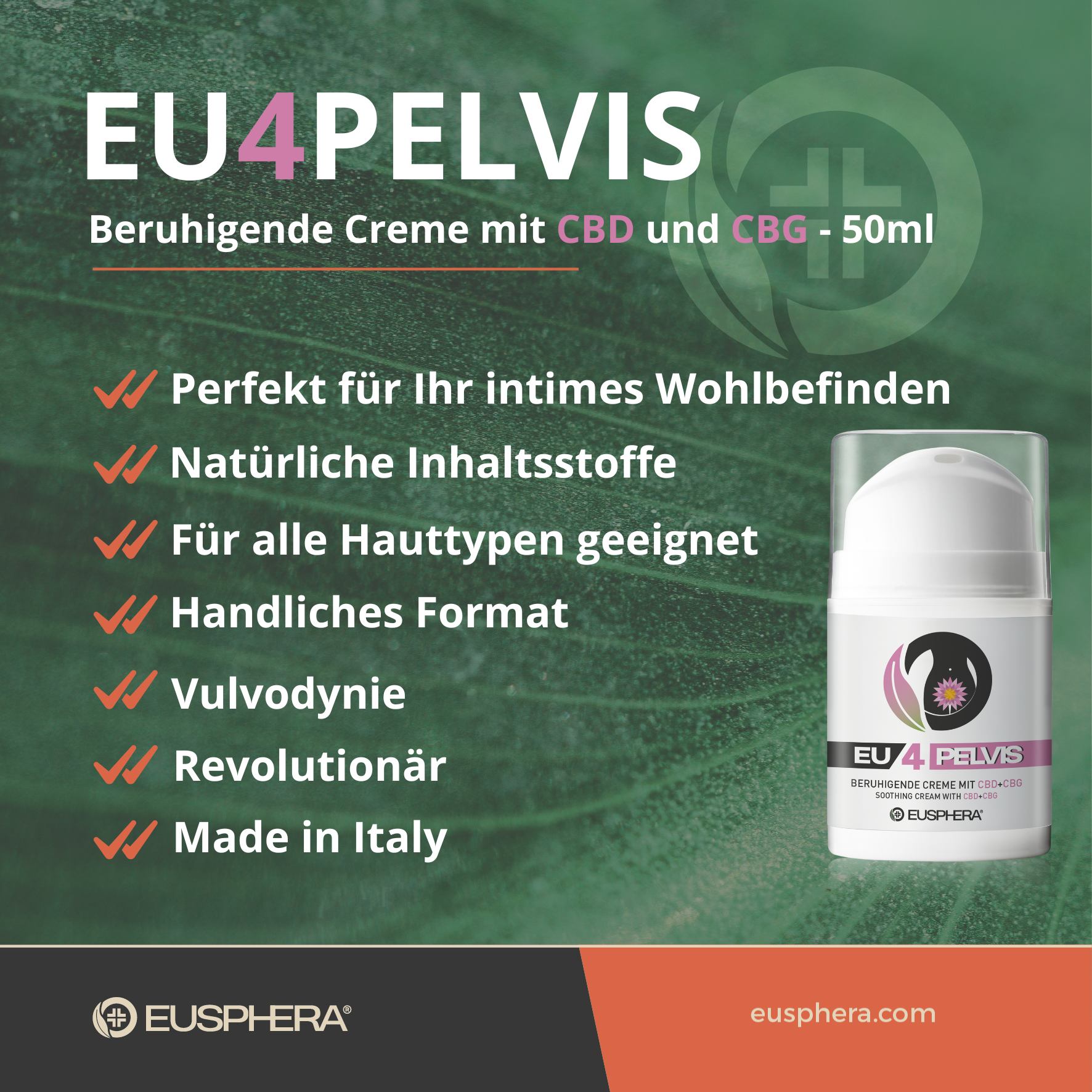 EU4PELVIS - Für den Beckenboden, natürlich und beruhigend - 50 ml